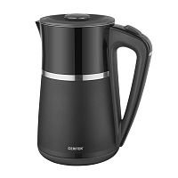 Чайник Centek CT-0028 Black 1.7л <2200W> двойной корпус - сталь+пластик, двойная стенка,сохран тепла