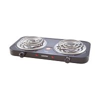 плитка электрическая centek ct-1509 (black) 2 конфорки тэн 140мм, 2000вт, индикатор работы