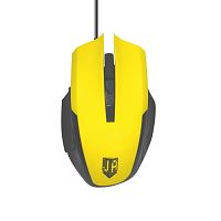 Проводная мышь JETACCESS Comfort OM-U54 жёлтая (800/1200/1600/2400dpi, 5 кнопок, USB)