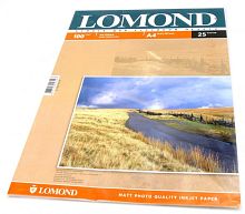Фотобумага Lomond 0102038 A4/100г/м2/25л./белый матовое/матовое для струйной печати