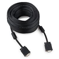 Кабель VGA Premium Cablexpert CC-PPVGA-20M-B, 15M/15M, 20м, черный, двойной экран, феррит.кольца, па