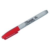 Маркер перманентный Sharpie "Fine" красный, пулевидный, 1мм