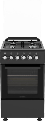 Плита газоэлектрическая NORDEN FF5403GAZD Черный матовый