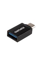 Переходник/Exployd/type-C - USB3.0/OTG/алюминий/черный/EX-AD-297