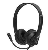 Наушники с микрофоном Оклик HS-M500 черный 1.8м накладные (1900379) 