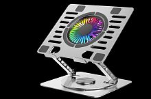 PANTEON CP-171R RGB Silver Подставка для ноутбука с активным охлаждением PREMIUM (от 10" до 17", уго