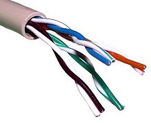 Кабель сетевой UTP 2 пары cat5E solid 0.40мм CCA 305м