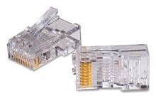 Вилка RJ-45 (8P8C) PLUG3UP6/5 универсальная кат.5e, контакты 6 микрон (100 шт.)