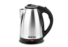 Чайник Centek CT-0035 (матовый) металл 1,5л, 2000W, хромированная вставка на крышке