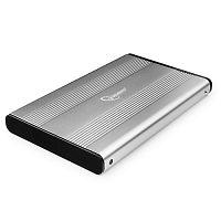 Внешний корпус 2.5" Gembird EE2-U2S-5-S, серебро, USB 2.0, SATA, металл