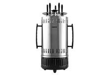 Электрошашлычница Centek CT-1460 1000Вт, Кварц нагр, Рецепты, 5 шамп (310мм), вращ 12раз/мин+ колба!