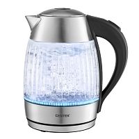 Чайник Centek CT-0011 стекло 1.8л, 2200Вт, LED индикатор, Защита от перегрева, Фильтр от накипи.