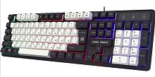 Проводная игровая клавиатура DEFENDER (45078) Dark Knight GK-077 RU,бел-черн