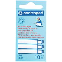 Картриджи чернильные Centropen синие, 10шт., европодвес