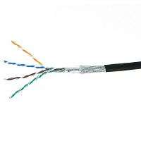 Кабель Cablexpert, SFTP5e, 4 пары, 0.51 мм, медь, однож., экран, оплётка, 305 м, для внешней проклад