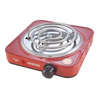 Плитка электрическая Centek CT-1508 (Red) 1конфорка ТЭН 140мм, 1000Вт, индикатор работы