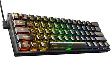 Клавиатура REDRAGON (71737) Fizz RU,RGB,прозрачный черный, механическая