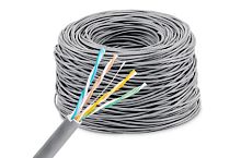 Кабель сетевой KingPrice KP-utp-c5e-0.4mm-CU-305m UTP 4 пары cat.5E solid 0.40мм Cu 305м серый KP-UT