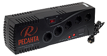 Стабилизатор С1000 Ресанта (сетевой фильтр, 5 розеток, 2 прямые, дисплей)