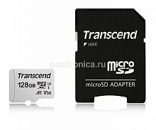 Флеш карта microSDXC 128Gb Transcend TS128GUSD300S-A + adapter