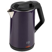 Чайник эл 1,8л HOMESTAR HS-1036, 1500Вт, нерж/пластик, фиол