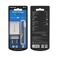 СЗУ Micro USB 1 USB выход 18W Quick Charge 3.0 (6V-3.0A/9V-2.0A/12V-1.5A) BOROFONE BA21A (белый)