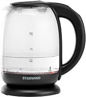 Чайник Starwind SKS4517 1.7л. 2200Вт черный (стекло/пластик)