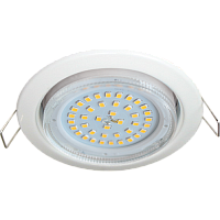 Ecola GX53 H4 Downlight without reflector_white (светильник) 38x106 (к+)  [FW53H4ECB.]