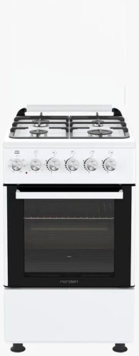Плита газоэлектрическая NORDEN FF5405GAZW Белый