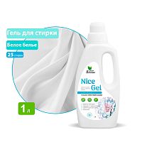Гель для стирки "Nice Gel" для белого белья (концентрат) 1000 мл. (ПЭНД) Clean&Green CG8294