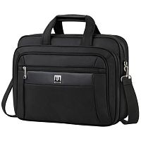 Сумка портфель BRAUBERG с отдел. для ноутбука 15-16", Quantum, 2 отделения, черн., 41х31х15см,240508