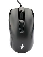 Проводная мышь Gembird MOP-110, 3кн, 1000 DPI, резин.колесо, 1.8м, черный, коробка