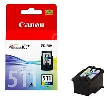 Картридж струйный Canon CL-511 2972B007 многоцветный для Canon MP240/MP260/MP480